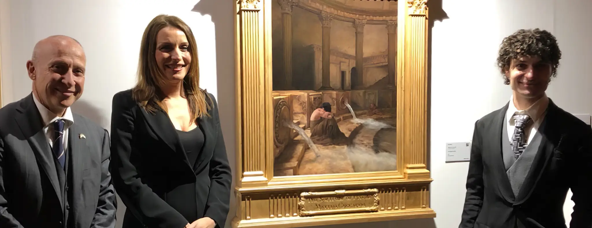 Matteo Ceccarini with H.E. Giorgio Starace, Italy Ambassador to Japan